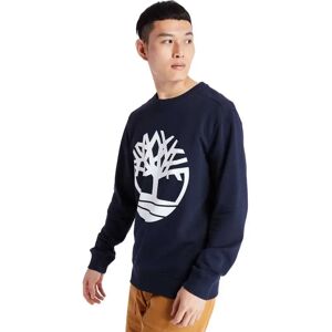 Timberland Core Tree Logo Crew Brushback Sweatshirt Dark Sapphire / White S Men Timberland Core Tree Logo Crew Brushback Sweatshirt Dark Sapphire / White S Men