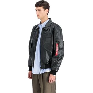 Alpha Industries Cwu Leather Jacket Black 3XL Men Alpha Industries Cwu Leather Jacket Black 3XL Men