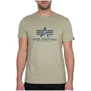 Alpha Industries Basic Short Sleeve T-shirt Light Olive S Men Alpha Industries Basic Short Sleeve T-shirt Light Olive S Men