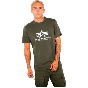 Alpha Industries Basic Short Sleeve T-shirt Dark Olive 3XL Men Alpha Industries Basic Short Sleeve T-shirt Dark Olive 3XL Men