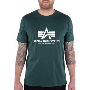 Alpha Industries Basic Short Sleeve T-shirt Navy Green 3XL Men Alpha Industries Basic Short Sleeve T-shirt Navy Green 3XL Men