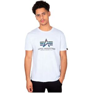 Alpha Industries Basic Rainbow Reflective Short Sleeve T-shirt White 3XL Men Alpha Industries Basic Rainbow Reflective Short Sleeve T-shirt White 3XL Men