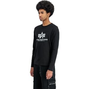 Alpha Industries Basic Long Sleeve T-shirt Black 3XL Men Alpha Industries Basic Long Sleeve T-shirt Black 3XL Men