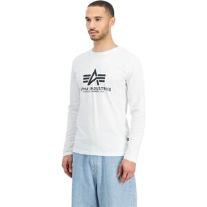 Alpha Industries Basic Long Sleeve T-shirt White 2XL Men Alpha Industries Basic Long Sleeve T-shirt White 2XL Men