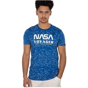 Alpha Industries Nasa Voyager Aop Short Sleeve T-shirt Nasa Blue L Men Alpha Industries Nasa Voyager Aop Short Sleeve T-shirt Nasa Blue L Men