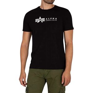 Alpha Industries Label 2 Pack Short Sleeve T-shirt Black 3XL Men Alpha Industries Label 2 Pack Short Sleeve T-shirt Black 3XL Men