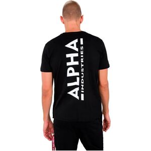 Alpha Industries Backprint Short Sleeve T-shirt Black 2XL Men Alpha Industries Backprint Short Sleeve T-shirt Black 2XL Men