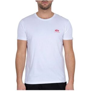 Alpha Industries Backprint Short Sleeve T-shirt White / Red 3XL Men Alpha Industries Backprint Short Sleeve T-shirt White / Red 3XL Men