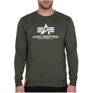 Alpha Industries Basic Sweatshirt Dark Olive M Men Alpha Industries Basic Sweatshirt Dark Olive M Men
