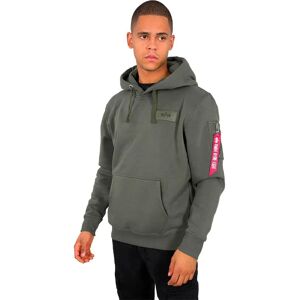 Alpha Industries Back Print Hoodie Dark Olive 2XL Men Alpha Industries Back Print Hoodie Dark Olive 2XL Men