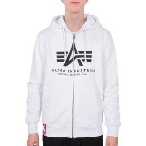 Alpha Industries Basic Full Zip Sweatshirt White M Men Alpha Industries Basic Full Zip Sweatshirt White M Men