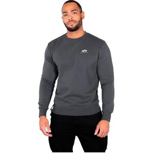 Alpha Industries Basic Small Logo Sweatshirt Greyblack XS Men Alpha Industries Basic Small Logo Sweatshirt Greyblack XS Men