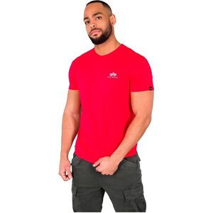 Alpha Industries Basic Small Logo Short Sleeve T-shirt Speed Red 3XL Men Alpha Industries Basic Small Logo Short Sleeve T-shirt Speed Red 3XL Men