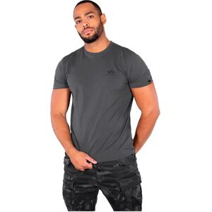 Alpha Industries Basic Small Logo Short Sleeve T-shirt Greyblack / Black XS Men Alpha Industries Basic Small Logo Short Sleeve T-shirt Greyblack / Black XS Men