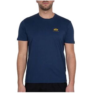 Alpha Industries Basic Small Logo Short Sleeve T-shirt New Navy 2XL Men Alpha Industries Basic Small Logo Short Sleeve T-shirt New Navy 2XL Men