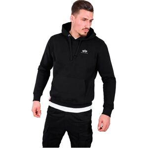Alpha Industries Basic Small Logo Hoodie Black 2XL Men Alpha Industries Basic Small Logo Hoodie Black 2XL Men
