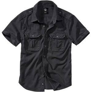 Brandit Vintage Short Sleeve Shirt Black 7XL Men Brandit Vintage Short Sleeve Shirt Black 7XL Men