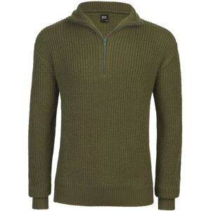 Brandit Marine Troyer Sweater Olive 5XL Men Brandit Marine Troyer Sweater Olive 5XL Men