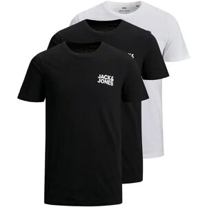 Jack & Jones Corp Logo 3 Pack Short Sleeve T-shirt Black / Pack 1 Black / 1 Navy / 1 White L Men Jack & Jones Corp Logo 3 Pack Short Sleeve T-shirt Black / Pack 1 Black / 1 Navy / 1 White L Men