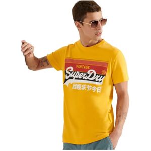 Superdry Vintage Logo Cali Stripe Short Sleeve T-shirt Utah Gold S Men Superdry Vintage Logo Cali Stripe Short Sleeve T-shirt Utah Gold S Men