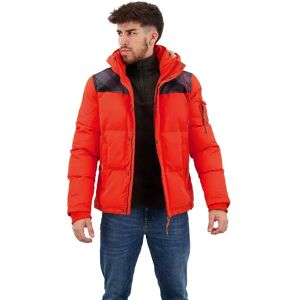Superdry Quilted Everest Jacket Bold Orange 2XL Men Superdry Quilted Everest Jacket Bold Orange 2XL Men