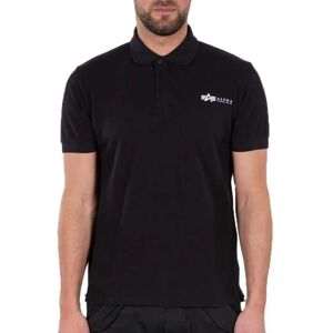 Alpha Industries Basic Sl Short Sleeve Polo Black L Men Alpha Industries Basic Sl Short Sleeve Polo Black L Men