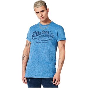 Superdry Vintage Script Style Indg T-shirt Indigo Bleach Wash S Men Superdry Vintage Script Style Indg T-shirt Indigo Bleach Wash S Men