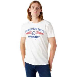 Wrangler Americana Short Sleeve T-shirt Off White 2XL Men Wrangler Americana Short Sleeve T-shirt Off White 2XL Men