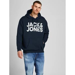 Jack & Jones Crop Logo Pluse Size Hoodie Navy Blazer 2XL Men Jack & Jones Crop Logo Pluse Size Hoodie Navy Blazer 2XL Men