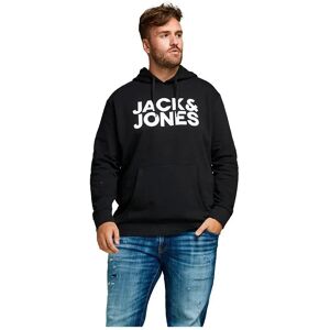 Jack & Jones Crop Logo Pluse Size Hoodie Black 2XL Men Jack & Jones Crop Logo Pluse Size Hoodie Black 2XL Men