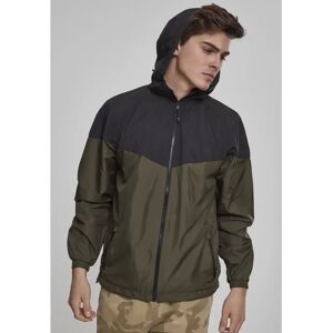 Urban Classics 2-tone Windstopper Jacket Black / Dark Green 2XL Men Urban Classics 2-tone Windstopper Jacket Black / Dark Green 2XL Men
