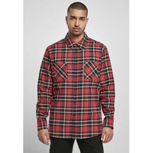 Urban Classics Checked Roots Shirt Red / Black L Men Urban Classics Checked Roots Shirt Red / Black L Men