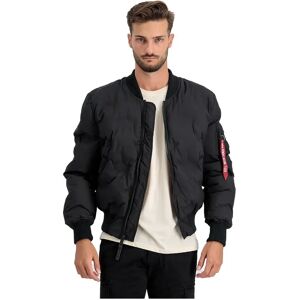 Alpha Industries Ma-1 Emb Logo Puffer Bomber Jacket Black 3XL Men Alpha Industries Ma-1 Emb Logo Puffer Bomber Jacket Black 3XL Men