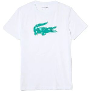 Lacoste Th2042-00 Short Sleeve T-shirt White / Dark Green M Men Lacoste Th2042-00 Short Sleeve T-shirt White / Dark Green M Men