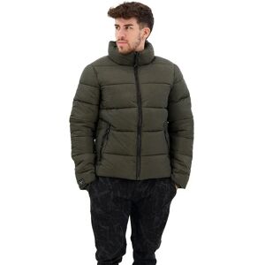 Superdry Non Hooded Sports Puffer Jacket Football Grid Khaki 2XL Men Superdry Non Hooded Sports Puffer Jacket Football Grid Khaki 2XL Men