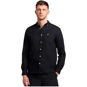 Lyle & Scott Regular Fit Light Weight Oxford Long Sleeve Shirt Jet Black L Men Lyle & Scott Regular Fit Light Weight Oxford Long Sleeve Shirt Jet Black L Men