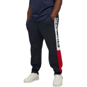 Jack & Jones Twill Logo Block Sweat Pants Navy Blazer 50 Men Jack & Jones Twill Logo Block Sweat Pants Navy Blazer 50 Men