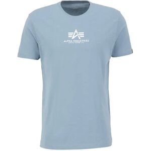 Alpha Industries Basic Ml Short Sleeve T-shirt Grey / Blue 2XL Men Alpha Industries Basic Ml Short Sleeve T-shirt Grey / Blue 2XL Men