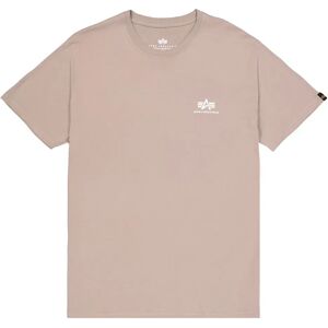 Alpha Industries Basic Small Logo Short Sleeve T-shirt Vintage Sand 2XL Men Alpha Industries Basic Small Logo Short Sleeve T-shirt Vintage Sand 2XL Men