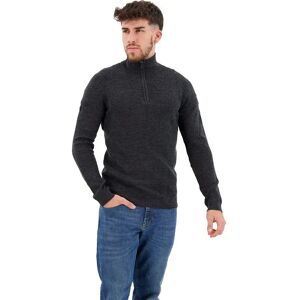 Superdry Studios Merino Henley Sweater Dark Charcoal Marl 2XL Men Superdry Studios Merino Henley Sweater Dark Charcoal Marl 2XL Men