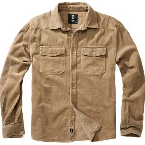 Brandit Corduroy Classic Long Sleeve Shirt Camel L Men Brandit Corduroy Classic Long Sleeve Shirt Camel L Men
