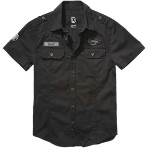 Brandit Luis Vintage Short Sleeve Shirt Black M Men Brandit Luis Vintage Short Sleeve Shirt Black M Men