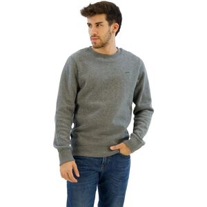 Superdry Vintage Logo Embroidered Crew Sweatshirt Charcoal Grey Marl L Men Superdry Vintage Logo Embroidered Crew Sweatshirt Charcoal Grey Marl L Men