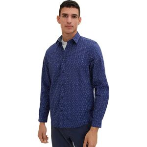 Tom Tailor Printed 1037062 Long Sleeve Shirt Dark Blue Multicolor Design L Men Tom Tailor Printed 1037062 Long Sleeve Shirt Dark Blue Multicolor Design L Men