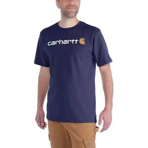 Carhartt Core Logo Relaxed Fit Short Sleeve T-shirt Navy S Men Carhartt Core Logo Relaxed Fit Short Sleeve T-shirt Navy S Men