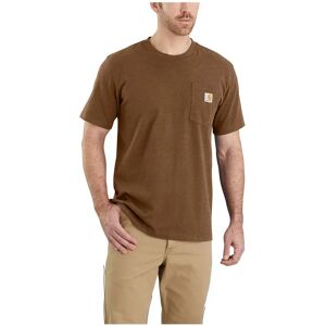 Carhartt K87 Relaxed Fit Short Sleeve T-shirt Oiled Walnut Heather S Men Carhartt K87 Relaxed Fit Short Sleeve T-shirt Oiled Walnut Heather S Men