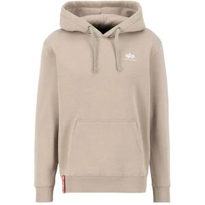 Alpha Industries Basic Small Logo Hoodie Vintage Sand M Men Alpha Industries Basic Small Logo Hoodie Vintage Sand M Men