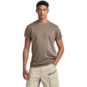 G-star Lash Ribbed Short Sleeve T-shirt Deep Walnut Gold XS Men G-star Lash Ribbed Short Sleeve T-shirt Deep Walnut Gold XS Men