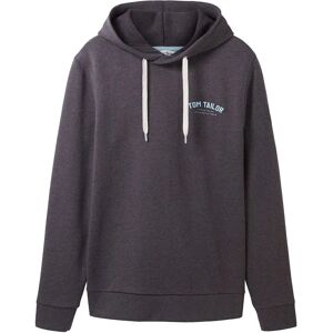 Tom Tailor 1037751 Logo Hoodie Dark Grey Melange L Men Tom Tailor 1037751 Logo Hoodie Dark Grey Melange L Men