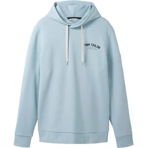 Tom Tailor 1037751 Logo Hoodie Dusty Mint Blue L Men Tom Tailor 1037751 Logo Hoodie Dusty Mint Blue L Men